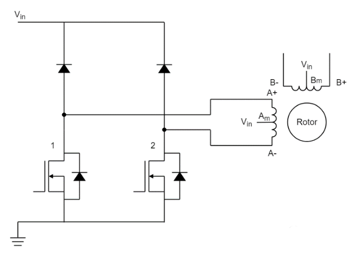 單極步進(jìn)電機(jī)驅(qū)動電路
