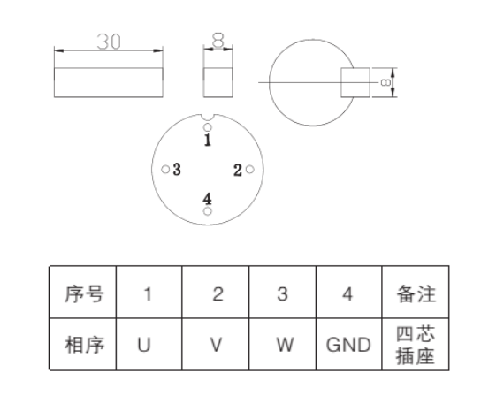 130三相步進電機接線圖